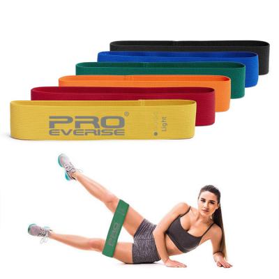 China Custom Logo Wholesale Fitness Hip Fabric Durable Exercise Resistance Band Set for sale