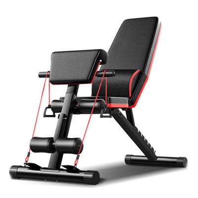 China Modern Multi Function Chest Folding Chair Sit Up Abs Press Flat Folding Chair Gym Fitness Exercise Weight Dumbbell Adjustable Bench for sale