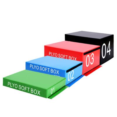 China Poly Cross Fitness Equipment Gym Box Eco - Friendly Foam Plyometric Soft Jump Box for sale