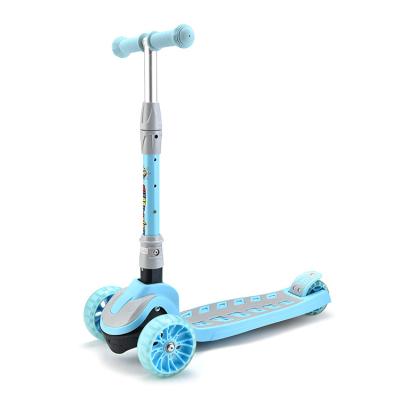 China Mini New PU Folding Maxi Large Adjustable Kid Kick Scooter With Led Ignition Wheel for sale