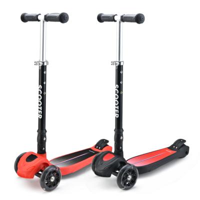 China Mini New PU Folding Maxi Large Adjustable Kid Kick Scooter With Led Ignition Wheel for sale