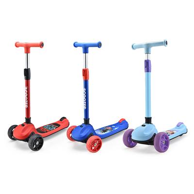 China Hot Selling PU Fashion Kids Kick Scooter Best Kick Scooter 3 Wheels For Kids for sale