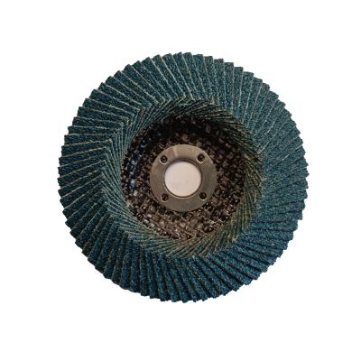 China Top Class 100mm Zirconia 4inch Fin Top Mini Flap Disc For Metal YZF100NZ-90 for sale