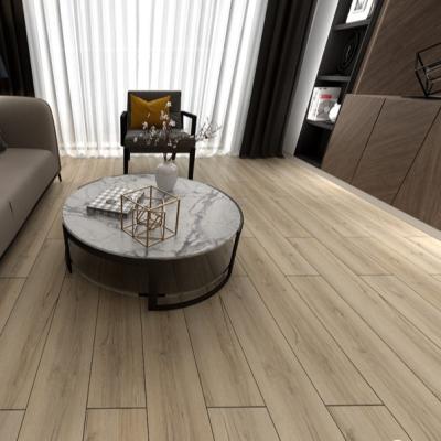 China Chinese Style Ceramic Floor Tiles Wood Like Brown Color For Bedroom Hotel Living Room for sale