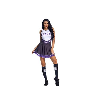 China Quick Dry World Cup Costume Womens Sexy Adult Cheerleader Clothing Matching Socks Flowers Girls Cheerleading Uniforms Suit for sale