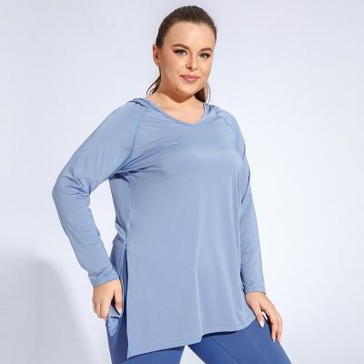 China Breathable Factory Price oversize Casual T-shirts Sexy women Plus Size gymwear outfit fitness running sportswear workout Oversize clothing for sale