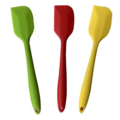 China Household Sustainable Food Grade Silicone Integrated Scraper Cake Making Butter Spatula Baking Kitchen High Temperature Resistance for sale