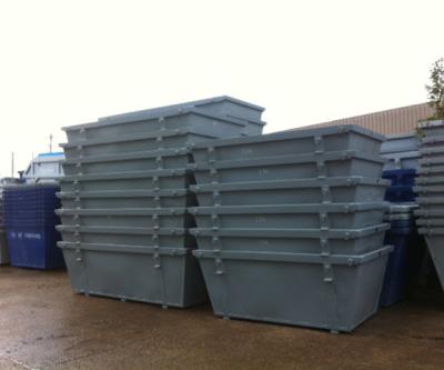 China Cheap Q235 T93 Steel Storage Metal Waste Skip Bins Reuse Waste Bin Landfill For Sale for sale