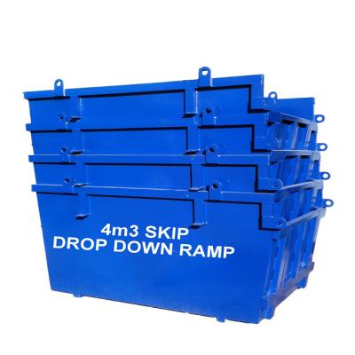 China Factory Metal Scrap Skip Garbage Truck Storage Containers For Sale for sale