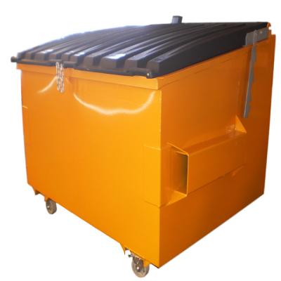 China TG03 3 m3 front lift trash can recycling bin for outdoor in good quality scrap metal bins on wheels for sale 1800*1500*1240 mm for sale