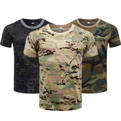 China Wholesale High Quality Custom Made Anti-Static Short Sleeve Shirt Camouflage Jungle Material Mens Training Camouflage Shirt for sale