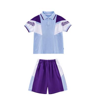 China Shorts Sleeve 2023 New Style Short Pants School Uniform T-shirts Kids School Uniforms Kids Polo Shirts for sale