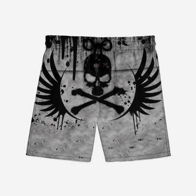 China Anti-wrinkle printer skull beach shorts waterproof art man/male loose panties ghost hat man/male panties for sale