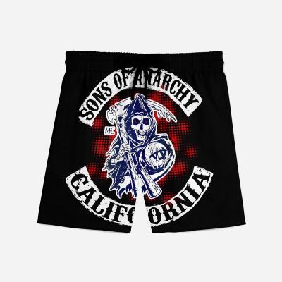 China custom LOGO Anti-wrinkle sports skeleton beach short bones shape skull beach pants 2022 hot sale mens casual for sale