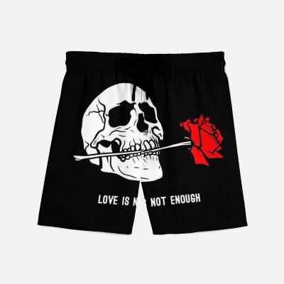 China Anti-wrinkle brand skull sports beach shorts gothic man/male oversized key chain man panties sticker ghost/male panties for sale