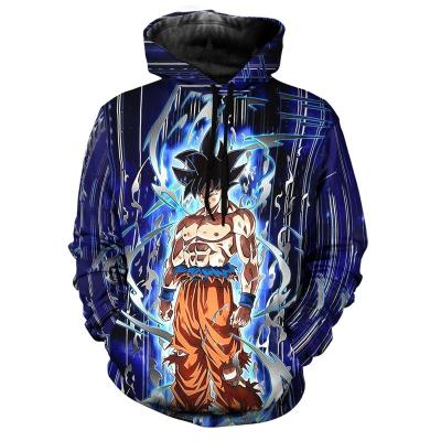 China Cute dragon ball z figures ladies/men jacket jacket women/men dragon printer anti-shrink blue full ball hoodies for sale