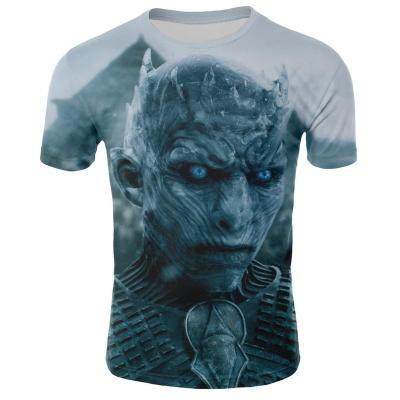 China Anti-wrinkle brand loose female tattoo of thrones t-shirt/male oversized game of thrones t-shirt boys/girls t-shirt for sale