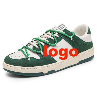 China High Quality Genuine Leather Custom Shoes Famous Brands Logo Men Fashion Custom Shoes Fashion Trend Sneakers for sale