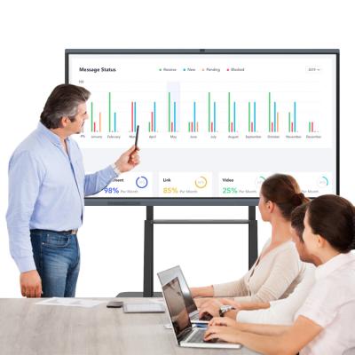 China Education.Training. Conference 65Inch 10 Points Touch IR LCD Multi Interactive LED Whiteboard Interactive Whiteboard Display for sale