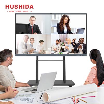 China Education.Training. Hushida Conference 65 75 86 100 Inch Infrared Touch Board Smart Whiteboard For Meeting / Education Solution for sale