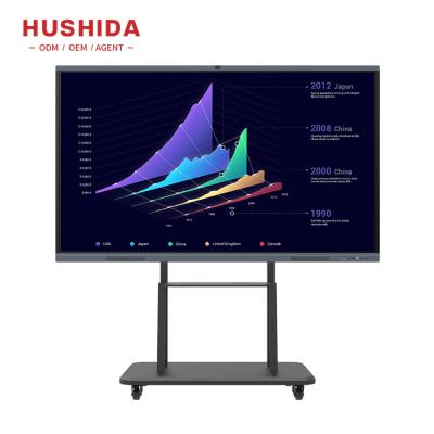 China Education.Training. Whiteboard Android Smart Panel Hushida System Interactive Electronic Conference All In One for sale