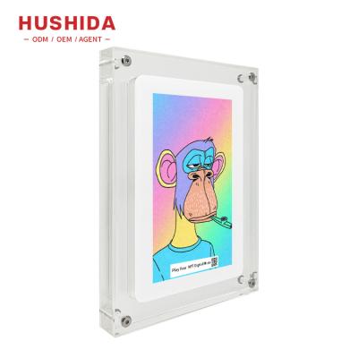 China 10.1 Inch Acrylic Wifi Frame Digital Advertising Yunbiao Nft Software LCD Screen Photo Frame for sale