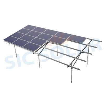 China Q235B W Type Solar Panel Bracket PV Ground Aluminum Solar Mounting Ground Support Structure for sale