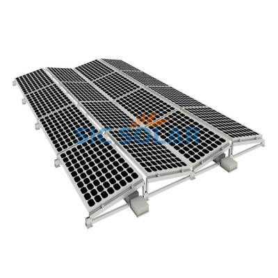 China Easy Quick Installation Flat Roof Solar Bracket Weighted Mount East-West Weighted Bracket for sale