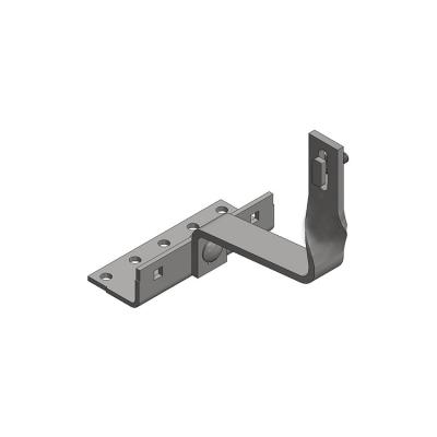 China Cost Effective Installation A2 Twisted Roof Hook Brackets Single Adjustable Tile Roof Hook for sale