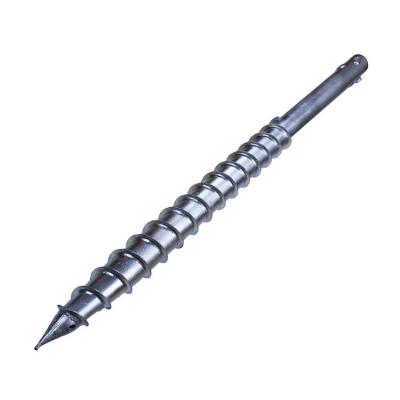 China Easy Installation Ground Screw Pole Manufacturer Galvanized Ground Screw Pile for sale