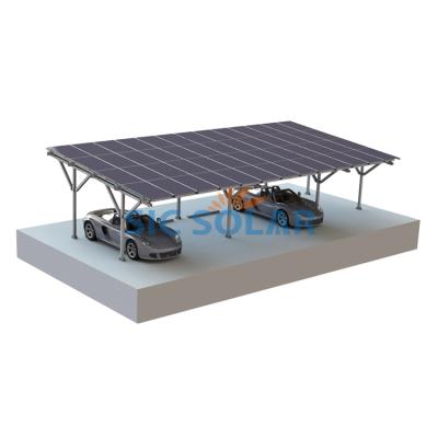 China Easy Installation And Parking Ground Sunshade Sunshade Car Port Adjustable Ground Sun Canopy Solar Parking Canopy for sale