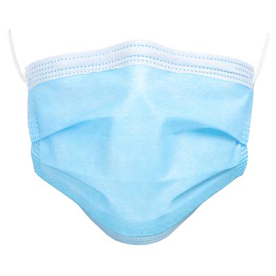 China 2021 Adult Manufacturer Wholesale Three Layer Cheap Nonwoven General Disposable Dust Mask for sale