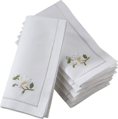 China Bulk Durable Cloth Linen Towels Custom White Bag Plain Airplane Embroidery Customized Technics Logo Style Time Lead Packing Pattern for sale