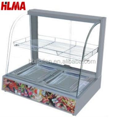 China Glass Exhibition Food Display Showcase / Electric Food Warmer Cabinet For Commercial for sale