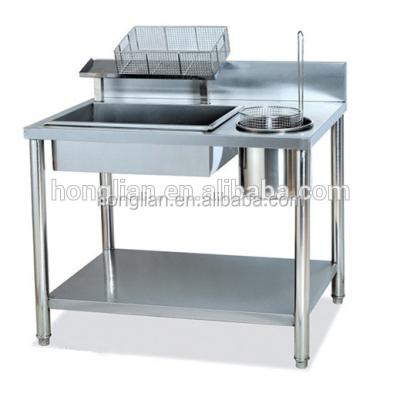 China Best Price And Quality Chicken Table Convertible Desk Table Kitchen Breading Equipment for sale