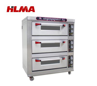 China YXD-60 High Efficiency Three Deck Six Trays Commercial Electric Baking Ovens / 3-Deck Bakery Oven for sale