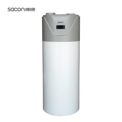 China 200 Liter All-in-one Combo Type Home Sacon With Wifi Function Air To Water Heat Pump Home Heating for sale