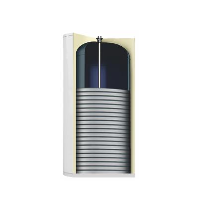 China Hotel External Coil Water Tank Micro-channel For Hot Water Heat Pump Water Heater With New Energy Gas Solar Connection 150L/200L for sale