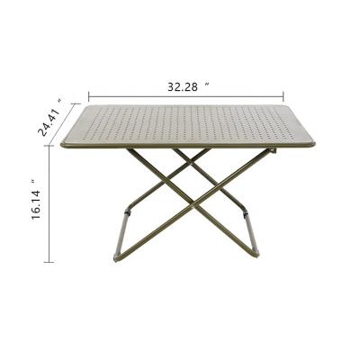 China Foldable Portable Backpacking Table Outdoor Folding Table Aluminum Tactical Outdoor Table for sale