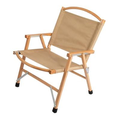 China Kermit Outdoor Chair High Quality Wood Folding Chairs Outdoor Portable Camping Chair for sale