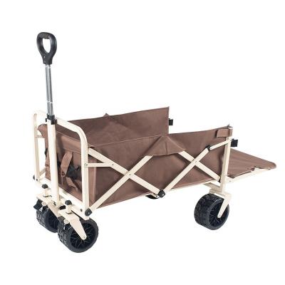 China Camping Wagon Outdoor iNature High-Quality Material Large Capacity Outdoor Folding Wagon Trolley Camping Cart for sale