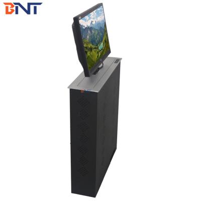 China Modern designs 19 inch lcd flip up monitor lift /motorized pop up lcd monitor lift with touch screen for sale