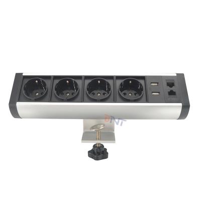 China Commercial Electrical Sockets And Outlet With Multiple Bracket Desktop Socket Outlet For Office for sale