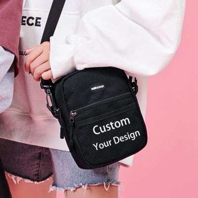 China Hot Selling High Quality Fashion Small Pocket Teens Toss To Shoulder Bag Fashion Women Travel Black Outdoor Cross - Body Messenger Bag for sale