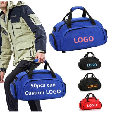 China OEM Logo Gym Fleece Backpack Men Foldable Custom Waterproof Yoga Gym Duffel Bag Travel Waterproof Bag With Shoes Compartment Fashion Gym Bag For Women for sale