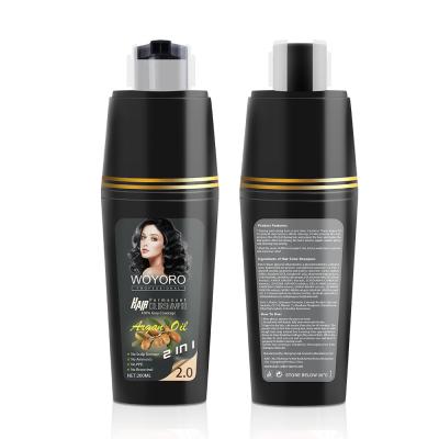 China Grey Coverag Hair Color Shampoo   Eco Friendly Ammonia Free for sale