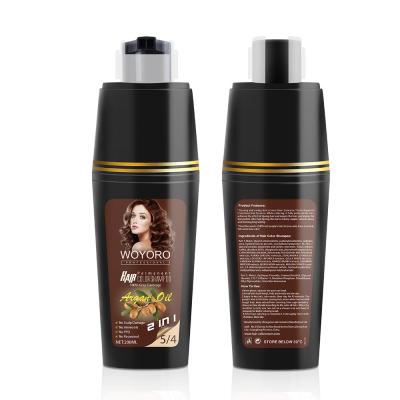 China Coconut Nut Oil Natural Brown Hair Color Shampoo No Side Effect for sale