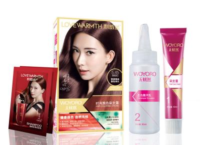 China 5,45 Ammoniak-freie Haarfärbemittel-Farbe Kit For Man Woman zu verkaufen