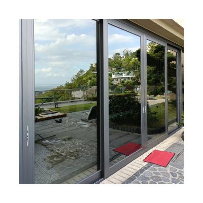 China Heat Insulation Simple Design Aluminum Alloy Good Sealing Available Effect Yard Heavy Load Bearing Sliding Doors 128 for sale