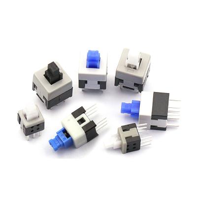 China 5.8*5.8 7*7 8*8 8.5*8.5mm Self Locking Tactile Push Power Micro Switch Kit 6 Pin Button Switches 5.8/7/8/8.5MM for sale